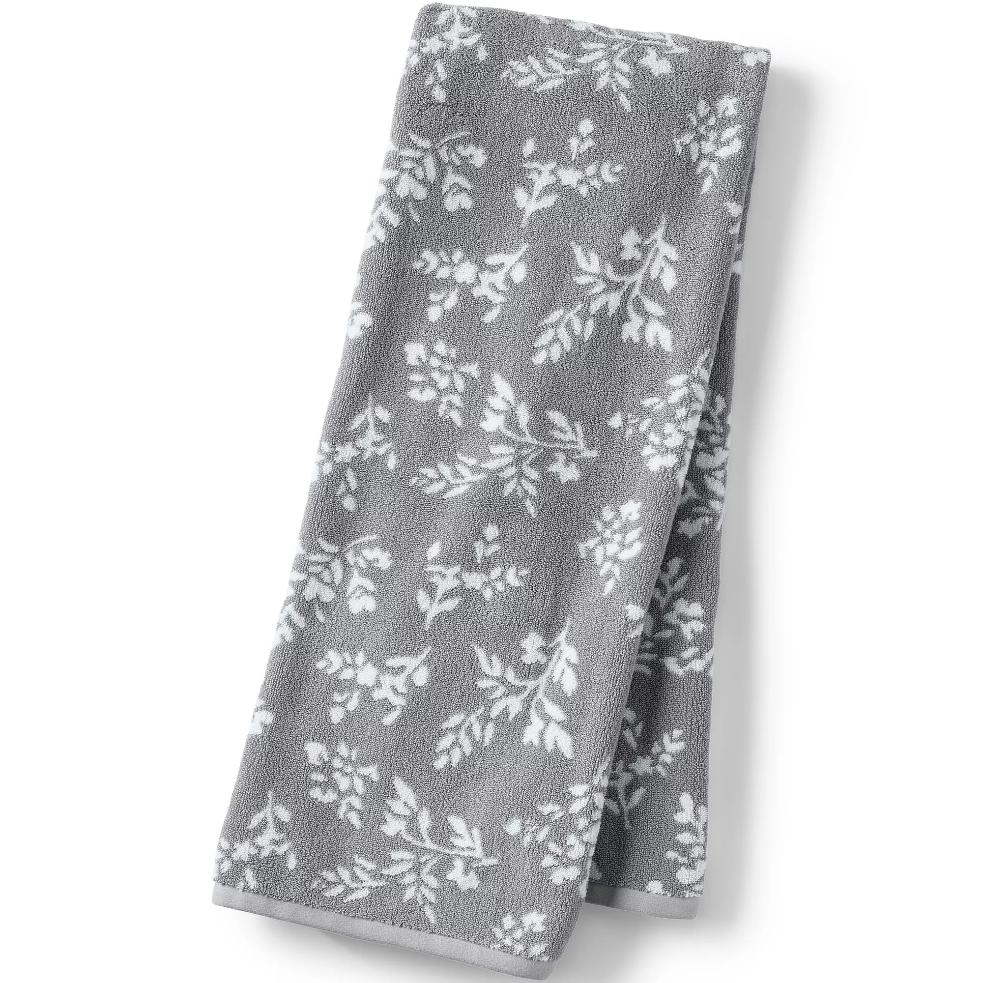 Cotton Jacquard Bath Towel | Lands' End (US)