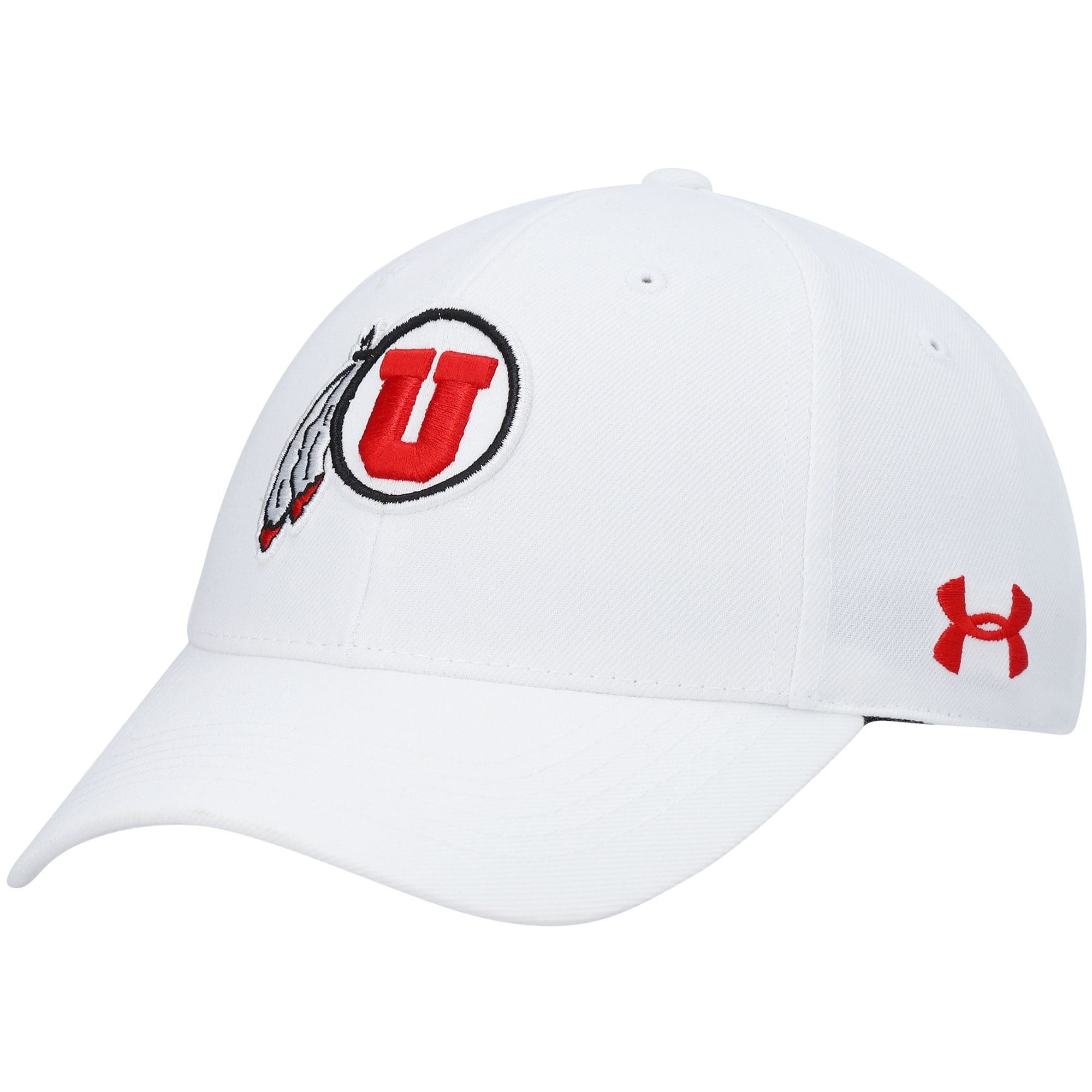 Utah Utes Under Armour Classic Adjustable Hat - White | Fanatics