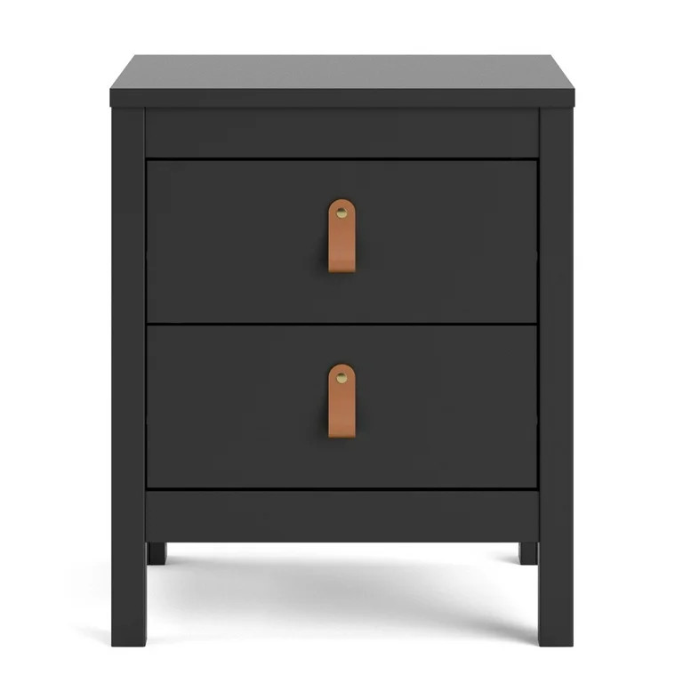 Tvilum Madrid 2 Drawer Nightstand. Black Matte | Walmart (US)