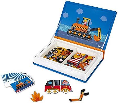 Janod MagnetiBook 69 pc Magnetic Racers Vehicle Game - Ages 3+ - J02715 | Amazon (US)