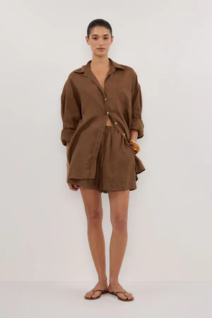 LUNE FONDANT LINEN SHORT | DISSH
