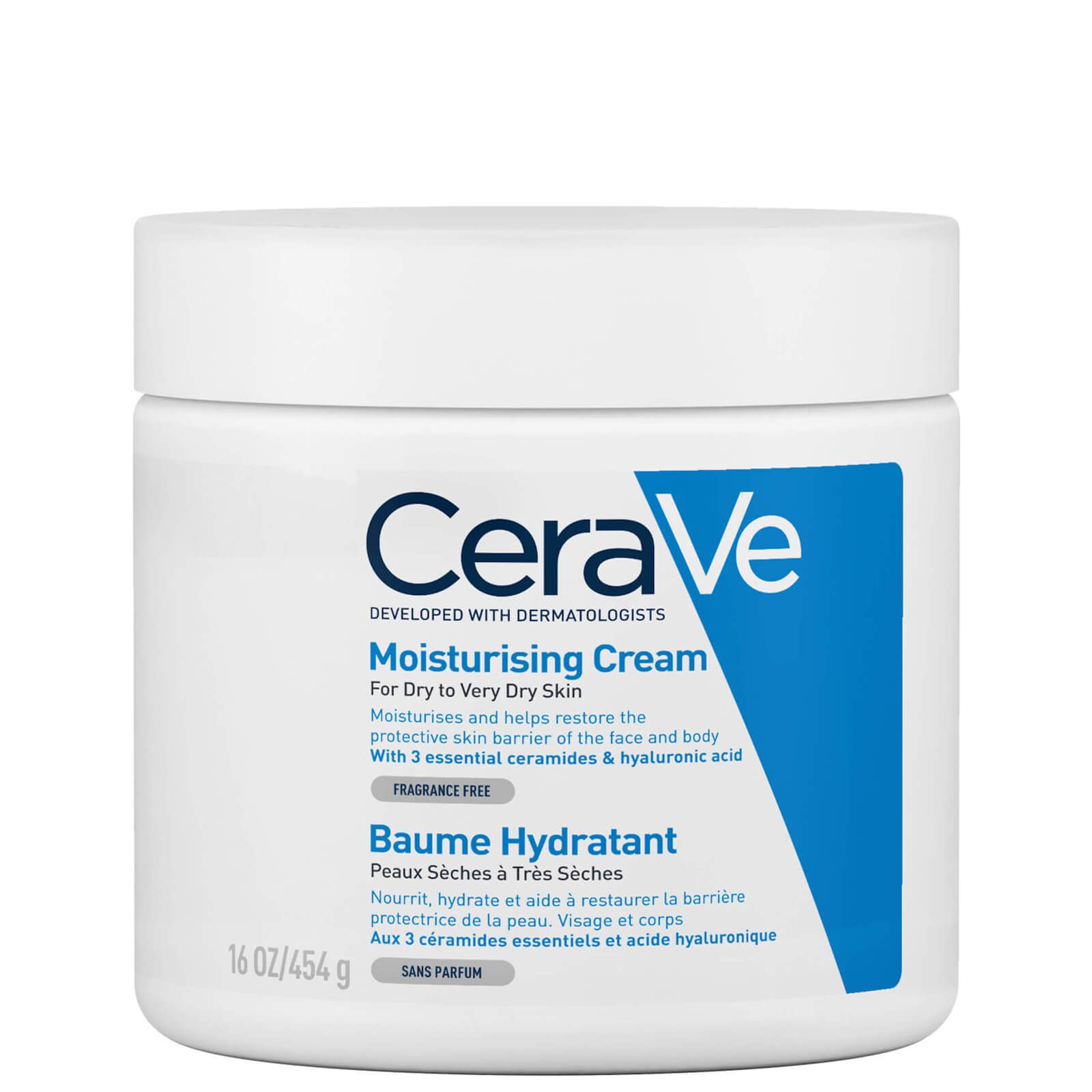 CeraVe Moisturising Cream Pot with Ceramides for Dry to Very Dry Skin 454g | Cult Beauty (Global)