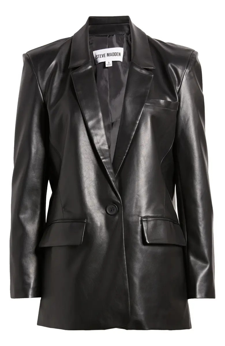 Audrey Faux Leather Blazer | Nordstrom