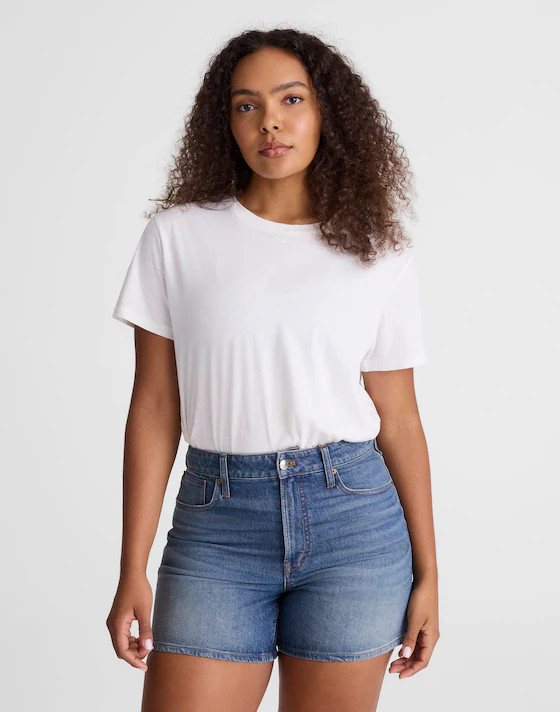 The Curvy Perfect Vintage Mid-Length Jean Short | Madewell