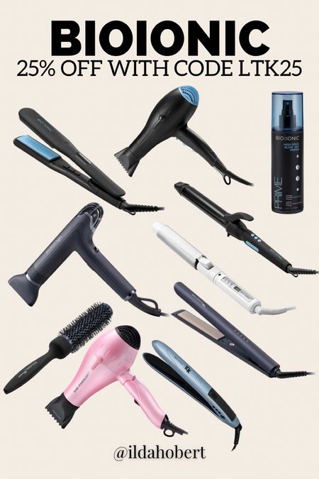 Bioionic — 25% off sitewide with code LTK25!

Hair products, straightener, flat iron, curler, curling iron, hair dryer, styling products, brush

#LTKbeauty #LTKsalealert #LTKfindsunder100