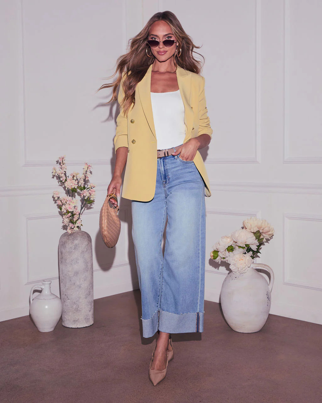 Sunshine Days Double Breasted Blazer | VICI