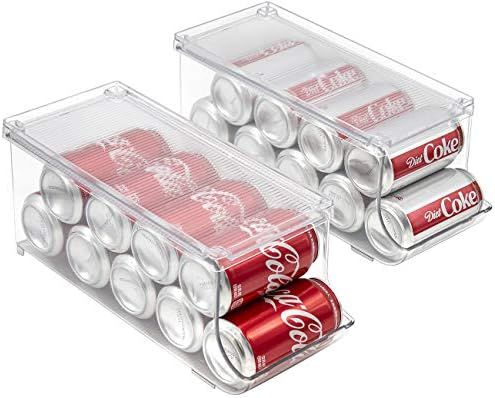 Sorbus Soda Can Organizer and Canned Food Bin Stackable Dispenser with Lid for Refrigerator, Pant... | Amazon (US)