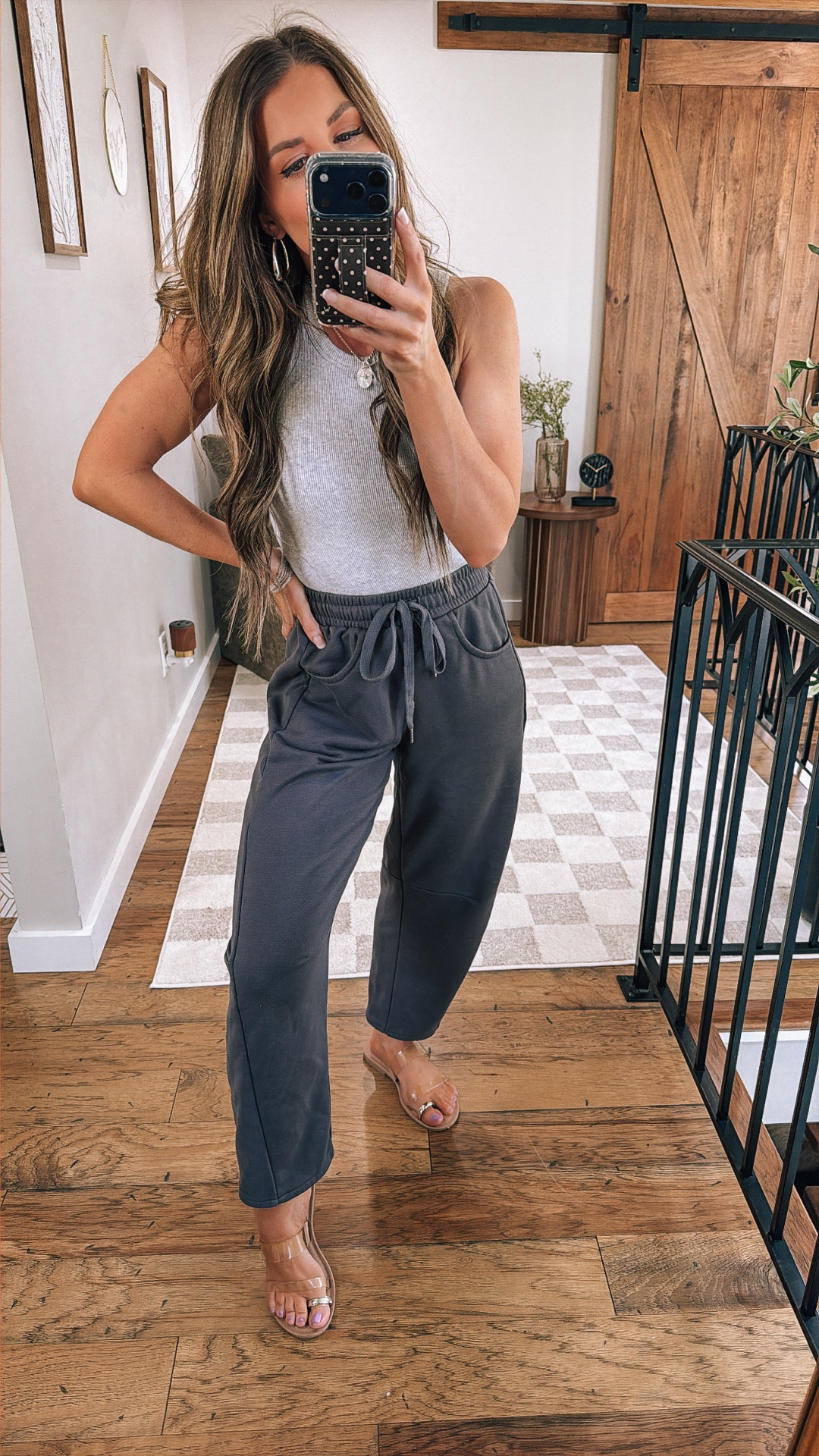 
How to style sweats! 
Necklace code : HANNAHJO for 20% off. 
Tank: XS
Bottoms:XS
Shoes may be out of stock but I have similar linked! 🙌🏼 

#LTKmomlife #LTKgrwm #LTKootd