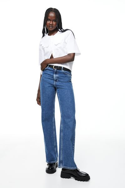 Poplin Blouse with Collar | H&M (US + CA)