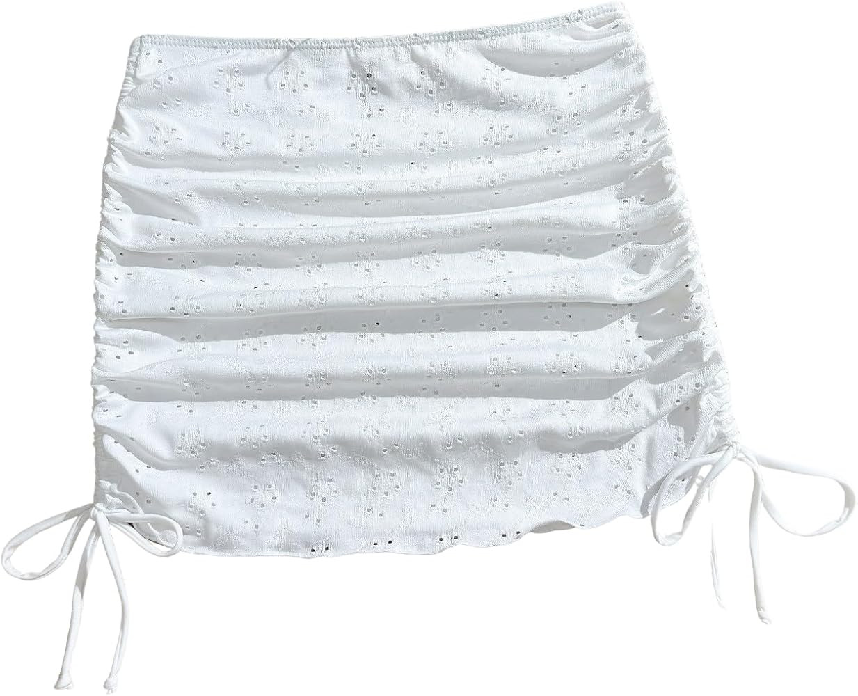 SEGT Women's Mesh Sheer Mini Skirts High Waisted Drawstring Coverups Short Swim Bathing Suit Cove... | Amazon (US)