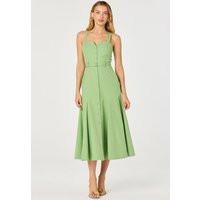 ASTR the Label | McKinley Button-Front Midi Dress in Avocado | Size S | ASTR The Label (US)