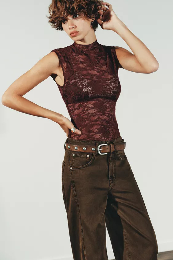 LACE TOP | Zara US