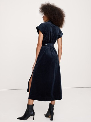 Corduroy Midi Shirt Dress | Banana Republic (US)