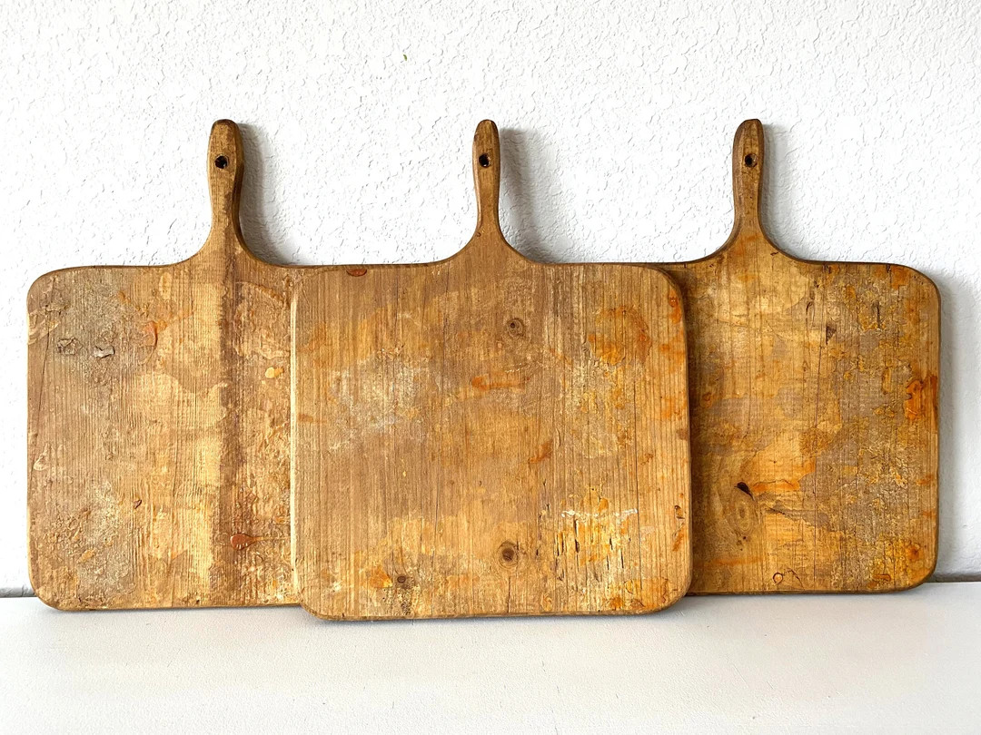 Small European Square ORIGINAL Cheese Wax Breadboard, Charcuterie Board, Repurposed, Reclaimed Wo... | Etsy (US)