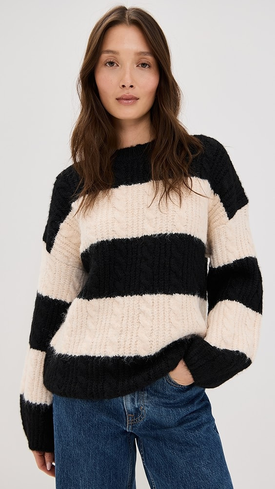 endless rose Striped Chunky Sweater | Shopbop | Shopbop