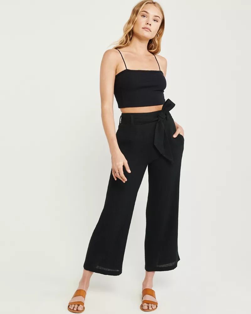Cropped Wide-Leg Pants | Abercrombie & Fitch US & UK