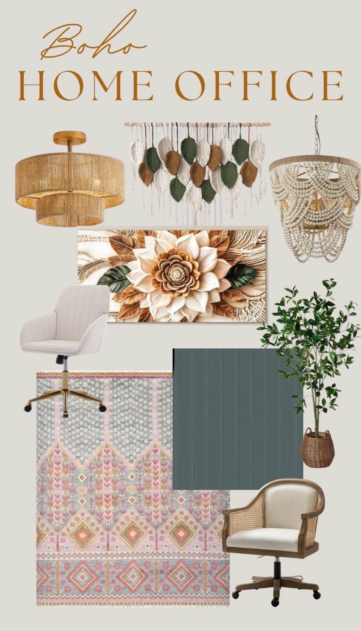 Want an office that actually inspires you? 🌿✨ 

There’s nothing better than a workspace packed with personality. If you're craving a cozy, creative vibe, these DIY boho office pieces are the perfect way to elevate your space and bring in that character.

#LTKHome