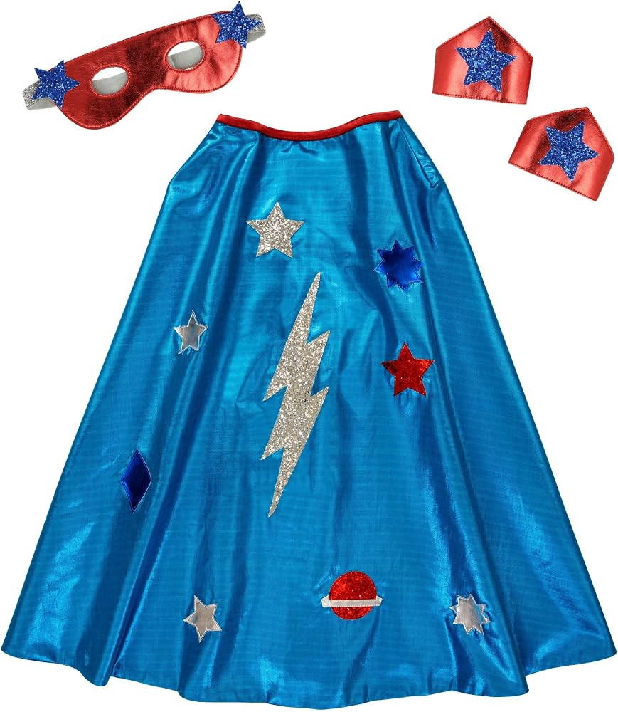 Meri Meri Blue Superhero Costume 3-6 Years (Pack of 1) | Amazon (US)