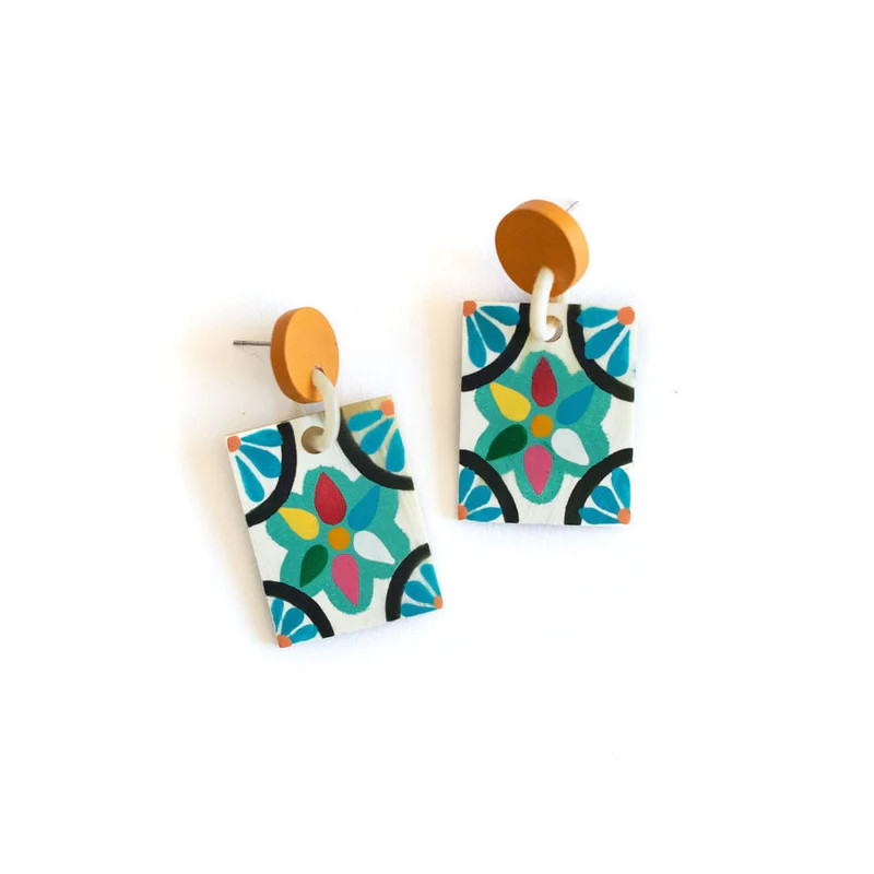 Azulejos Single Tile Earrings | Sunshine Tienda