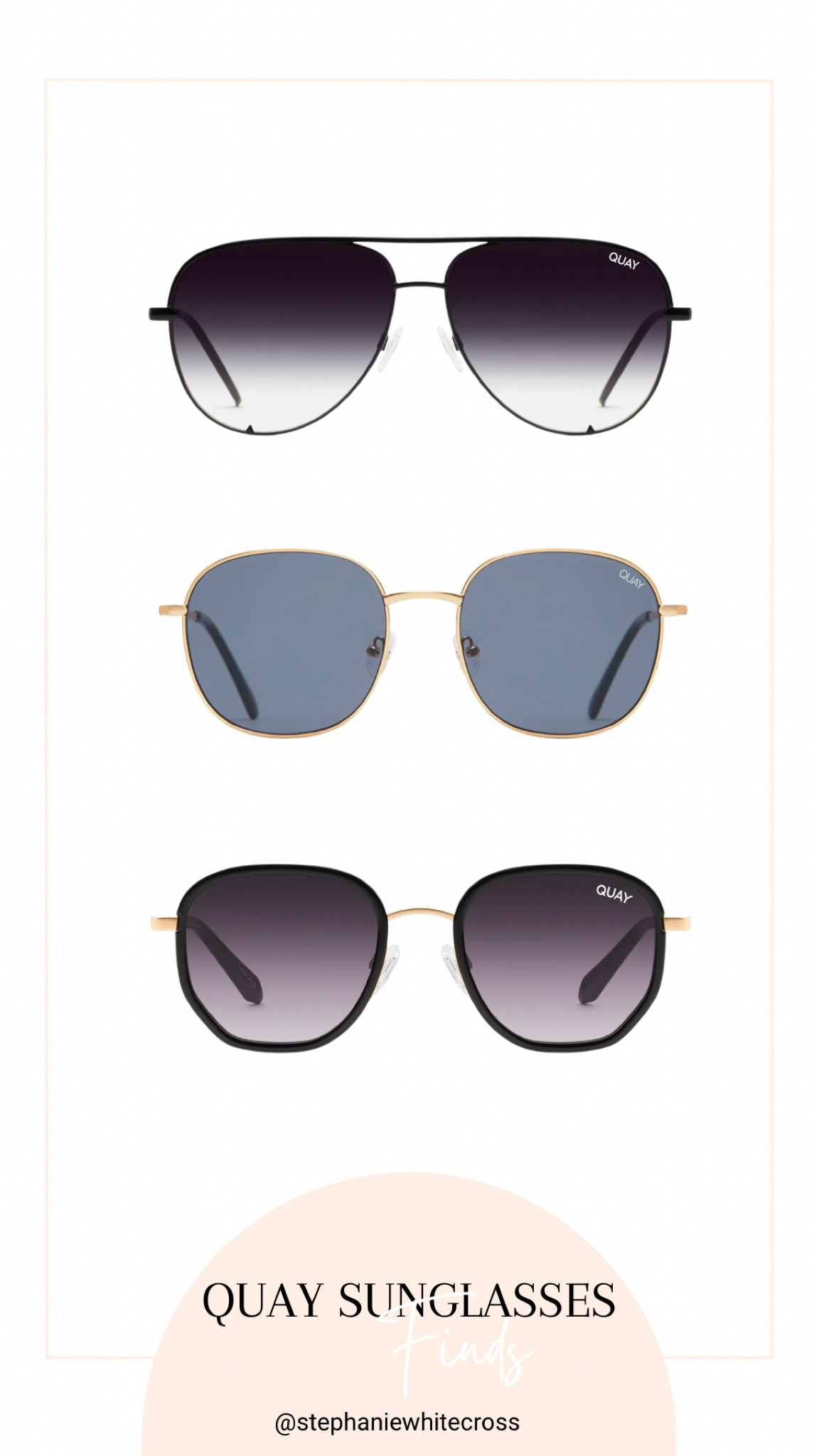 Quay Sunglass Favs 🌸🤍  #sunglasses #quaysunglasses

#LTKeurope