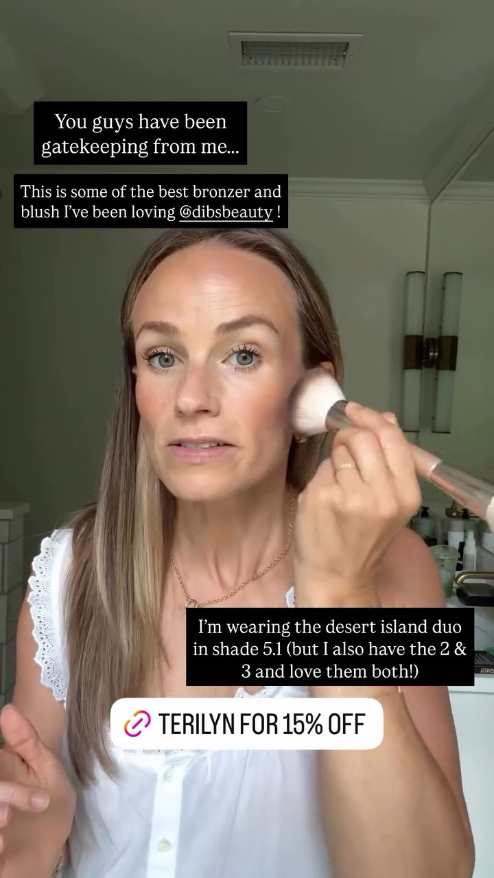 You guys have been gatekeeping from me….. This is some of the best bronzer and blush I’ve been loving @dibsbeauty ! I’m wearing the desert island duo in shade 1.5 (but I also have the 2 & 3 and love them both!)
I have the baked bronzer in the vanilla latte color and the baked blush in spice gal! The highlighter is also gorgeous !

#LTKBeauty