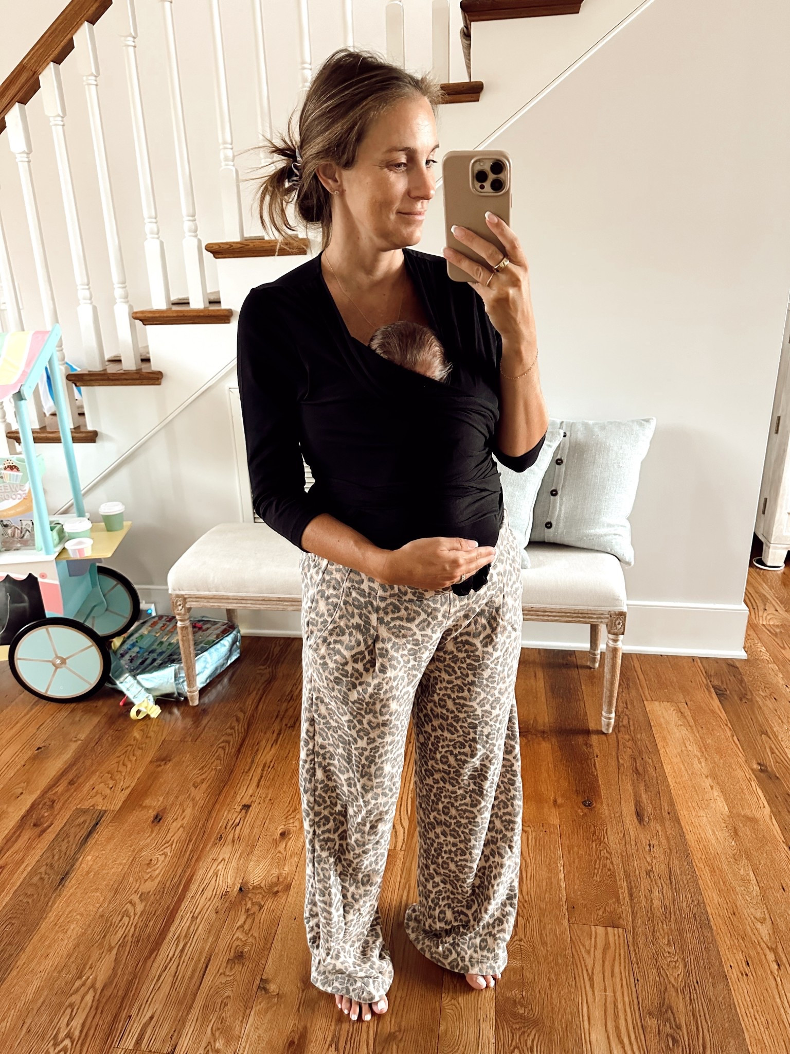 Baby wearing shirts are the best thing ever for newborns! Leopard sweatpants are on sale! Last day to use code: SHOPMY15  

#LTKFamily #LTKBaby #LTKSaleAlert