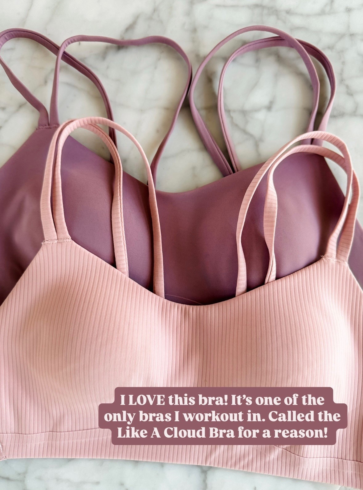 My favorite athletic bra! It’s the “Like a Cloud Bra” from lululemon! It’s super comfortable!

Loverly Grey, activewear, athleisure, lululemon, sports bra 

#LTKActive