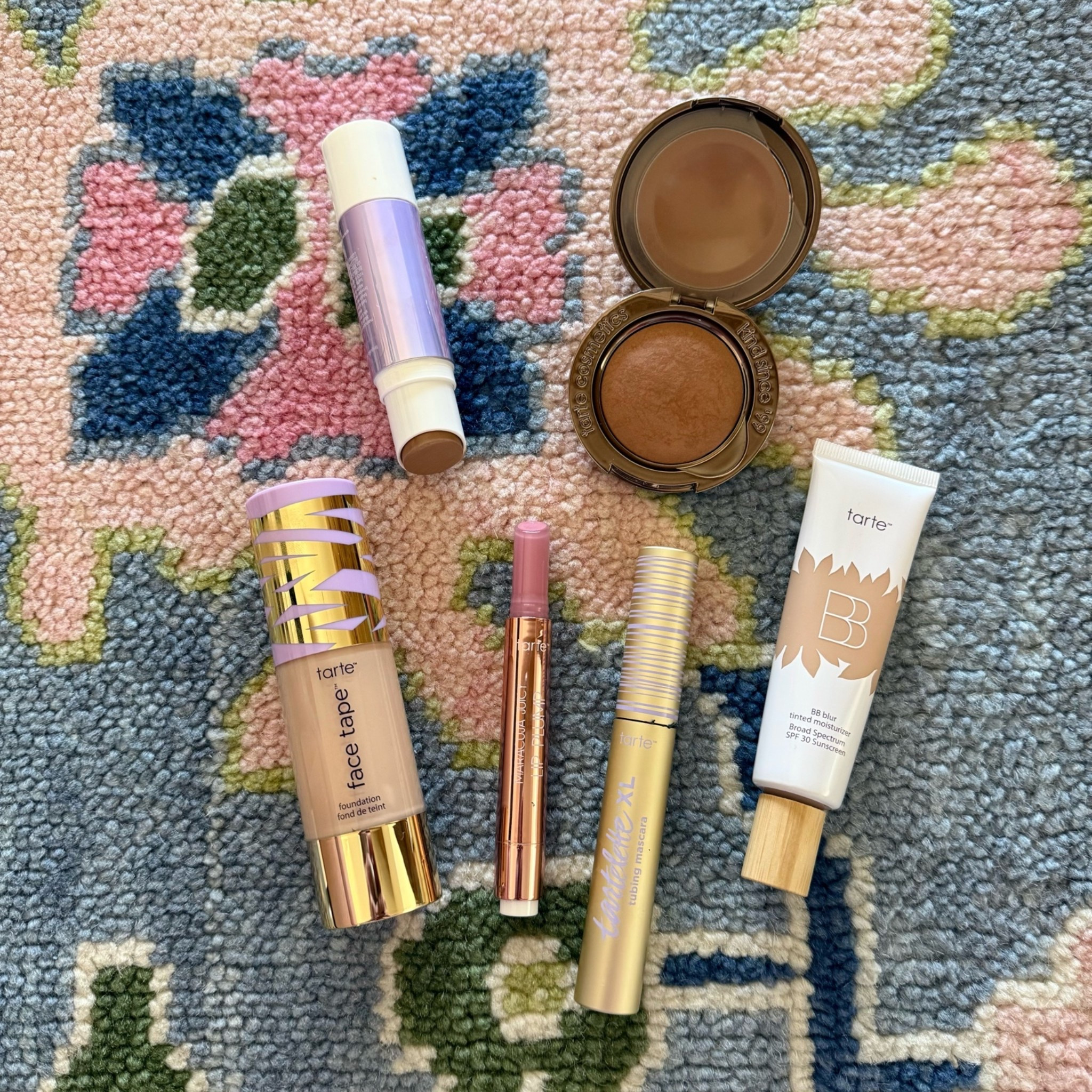 TARTE IS 40% OFF
Foundation: 16N
Tinted Moisturizer: Fair-Light
Lip plump: cherry blossom 
Bronzer: brown sugar
Contour stick: tequila & tanlines