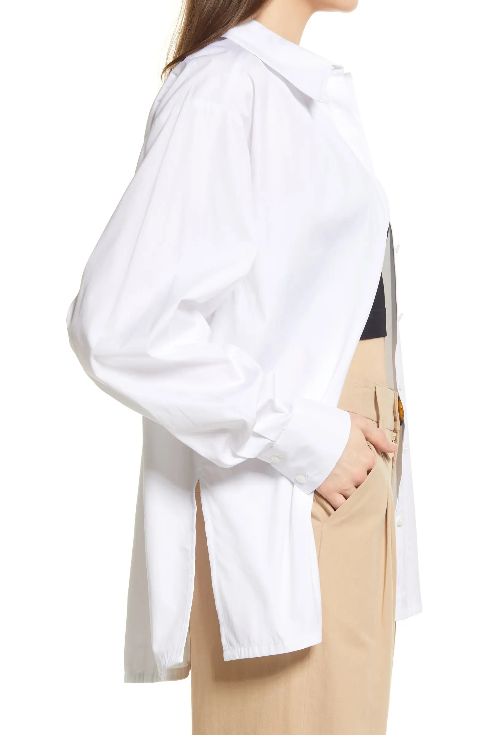 Relaxed Poplin Button-Up Shirt | Nordstrom