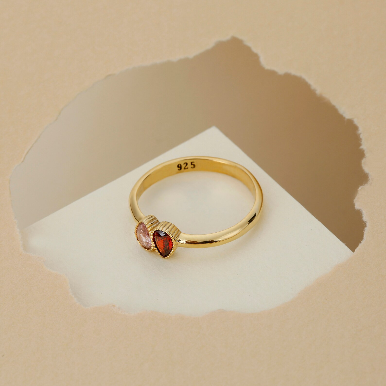 Family Birthstone Rings gold Personalized Dainty Ring  | Etsy Canada | Etsy (CAD)