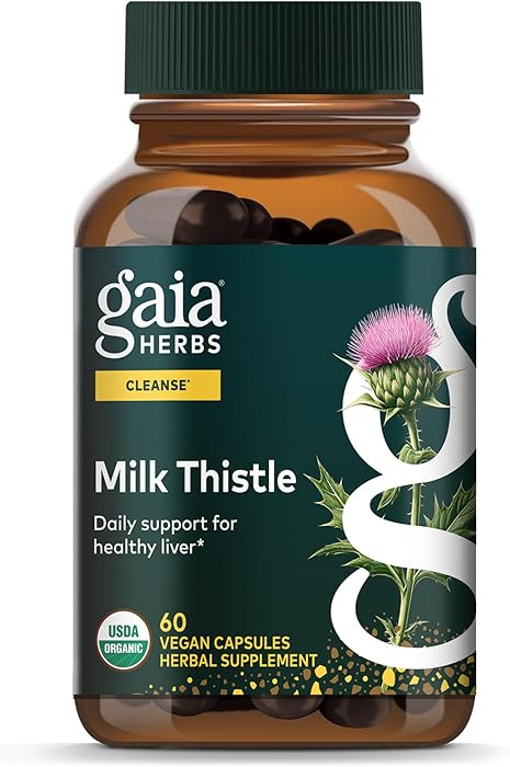 Gaia Herbs Milk Thistle - Liver Supplement & Cleanse Support for Helping to Maintain Healthy Live... | Amazon (US)
