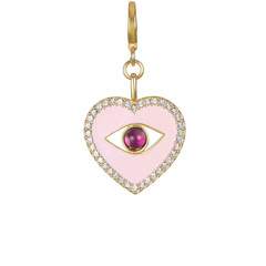Enamel Evil Eye Clip-On Charm | Sequin