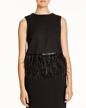 Feather Hem Top | Bloomingdale's (US)