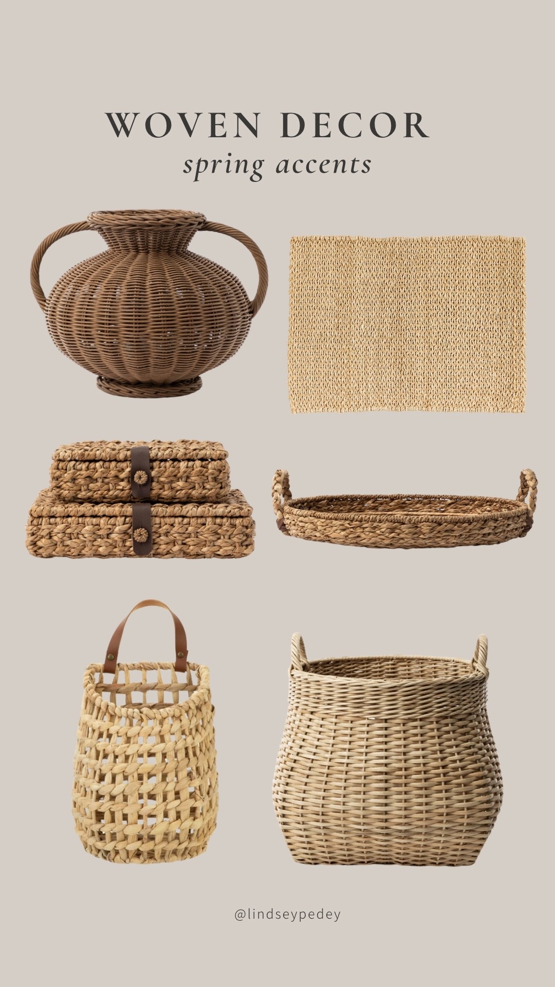 Woven home decor for spring!

#LTKHome #LTKSeasonal