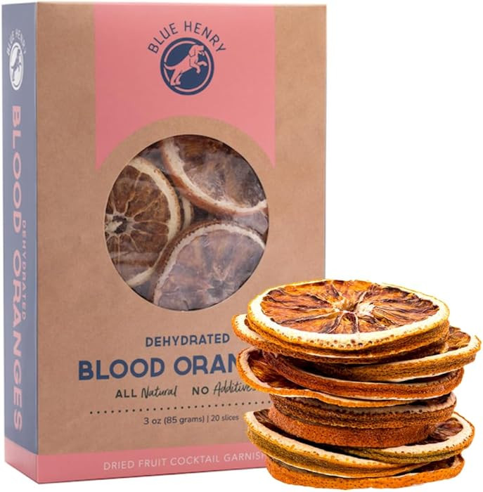 BlueHenry Dehydrated Blood Orange Wheels - 2.5 oz - 20+ slices - Natural Fruit | Amazon (US)