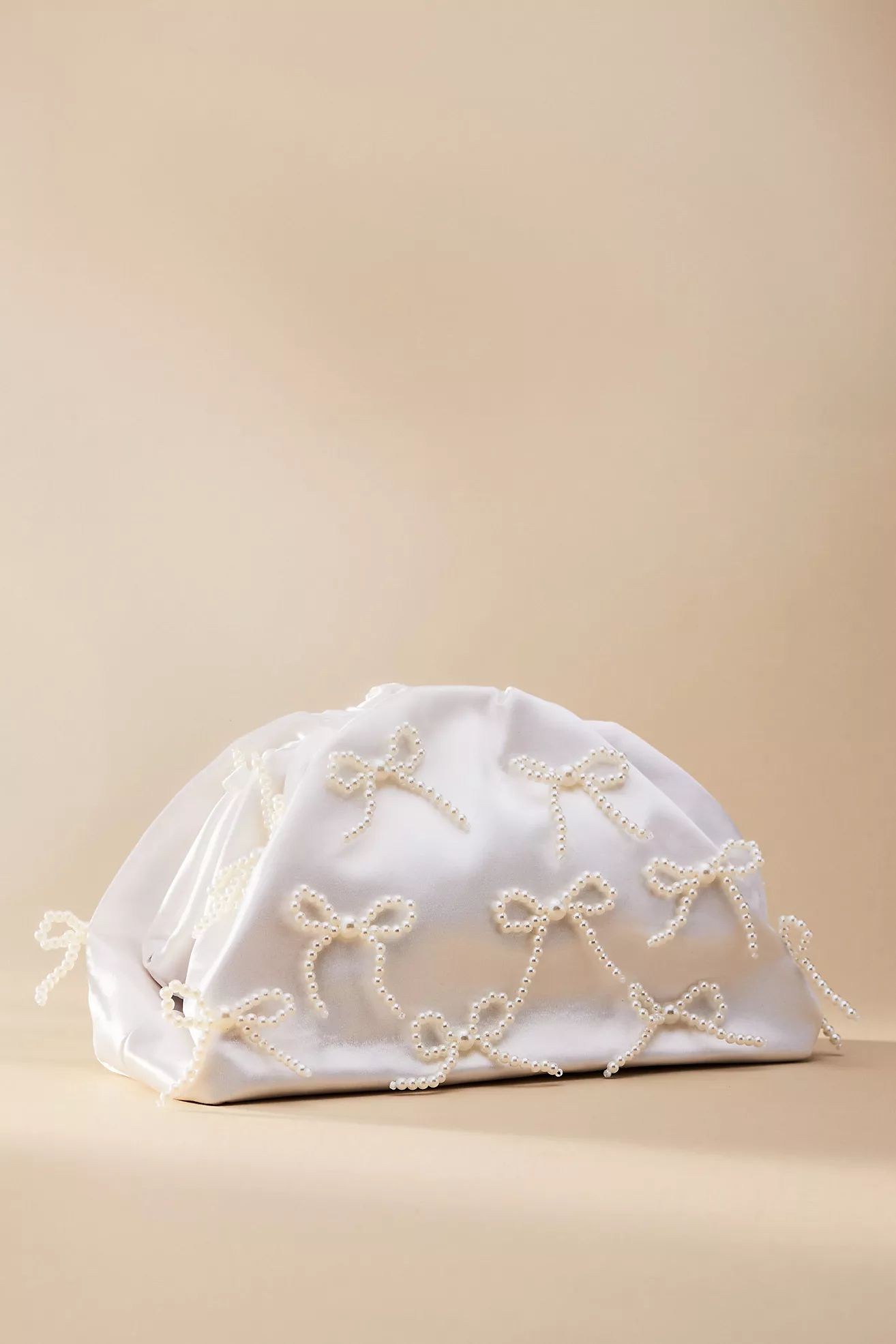 The Frankie Mini Clutch: Pearl Bows Edition | Anthropologie (US)