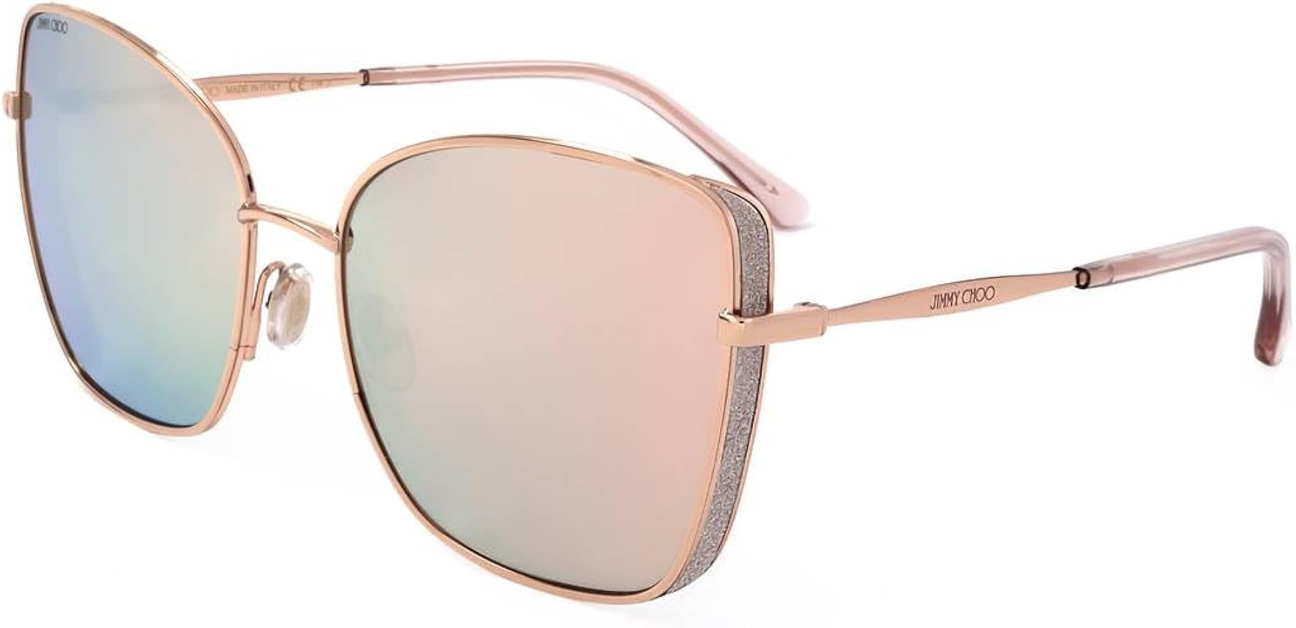 Jimmy Choo ALEXIS/S Rose Gold/Pink 59/18/145 women Sunglasses | Amazon (US)