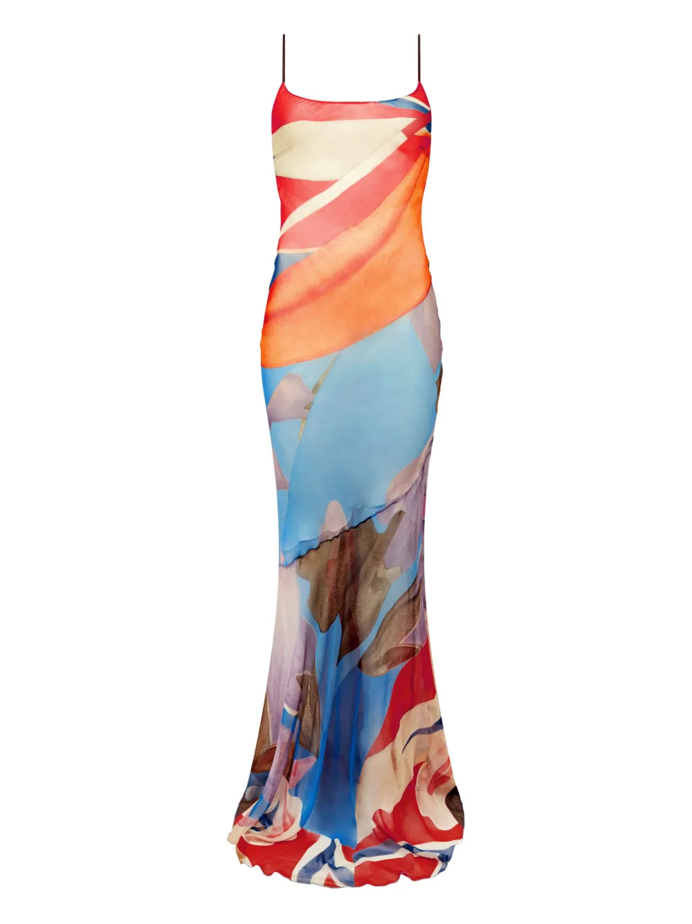 Donde Esteban Palenque Floral Maxi Dress | Blue | FARFETCH | Farfetch Global