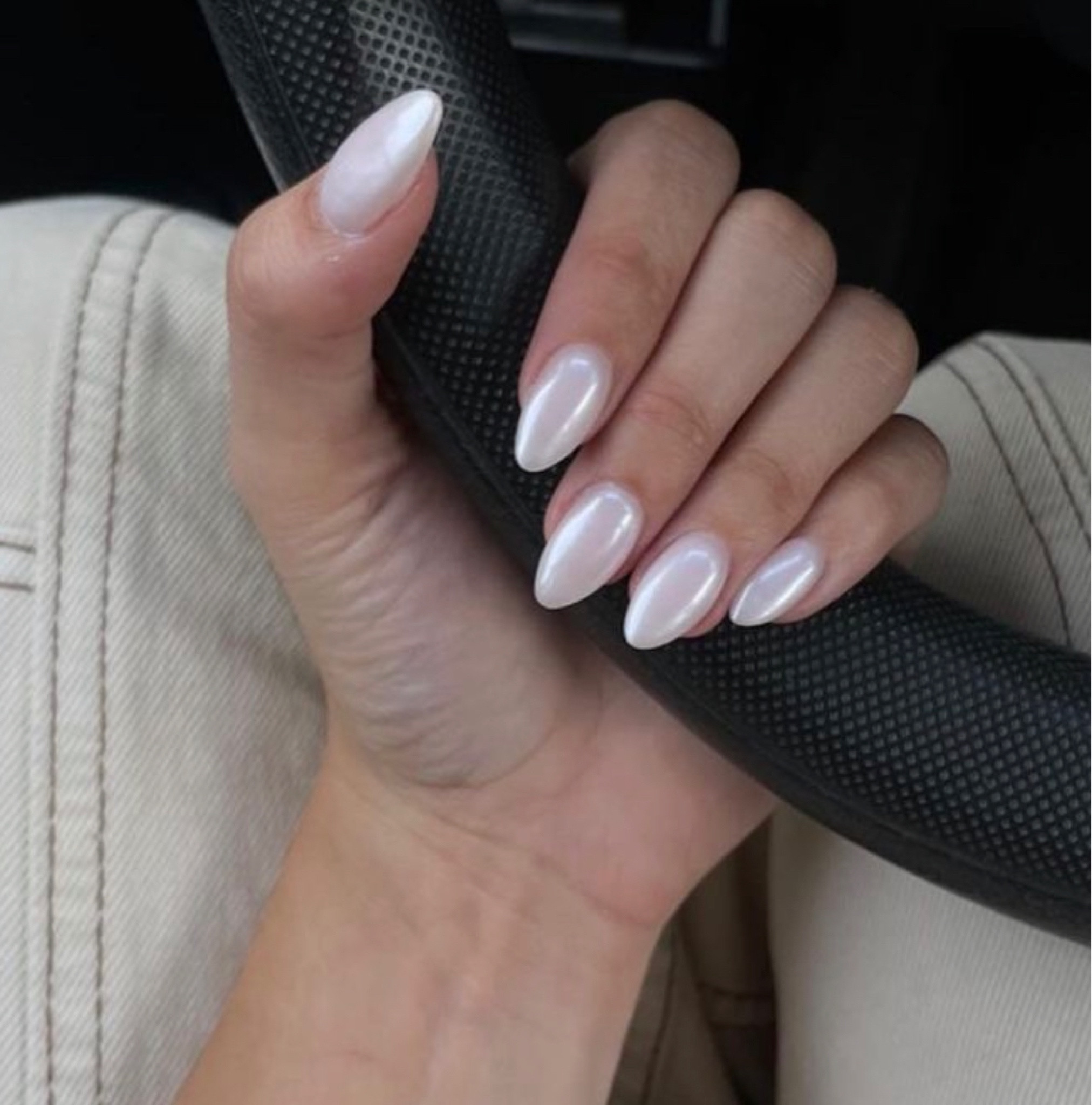 At home DIY chrome nails! Hailey Bieber chrome nails. Hailey Bieber inspired nails. Chrome nails. Nail kits from Amazon. Wedding nails. Clean girl aesthetic nails .

#LTKwedding #LTKbeauty