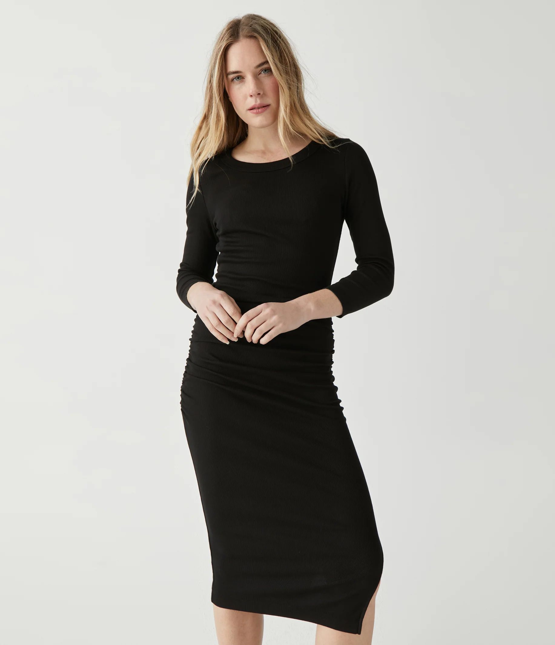 Christina Ribbed Midi Dress | MichaelStars.com