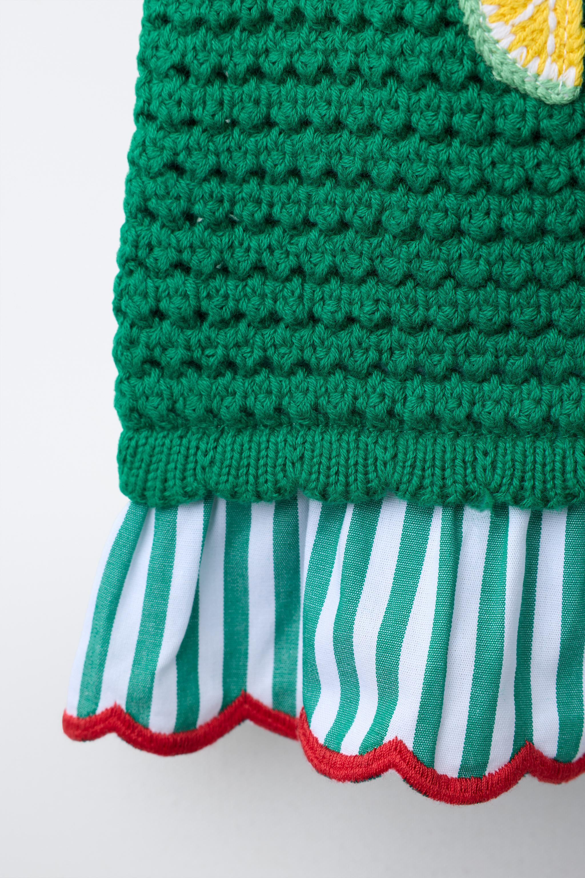 CASA LAWA X ZARA KIDS CROCHET KNIT TOP | Zara US