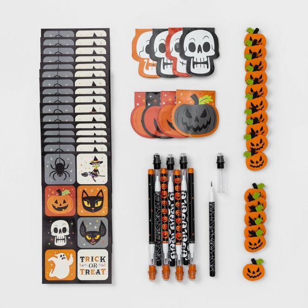 48pc Notebooks/Pencils/Erasers/Stickers Halloween Party Favors - Hyde & EEK! Boutique™ | Target