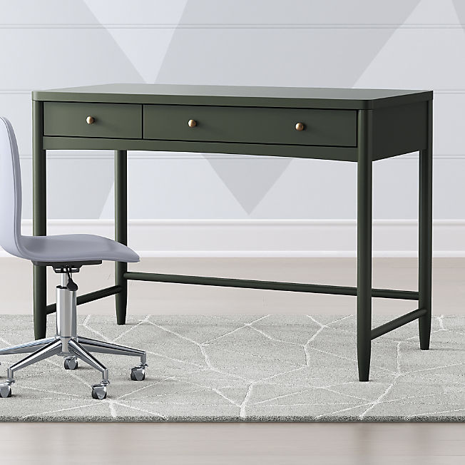 Hampshire Natural Brown Wood 2-Drawer Kids Desk + Reviews | Crate & Kids | Crate & Barrel