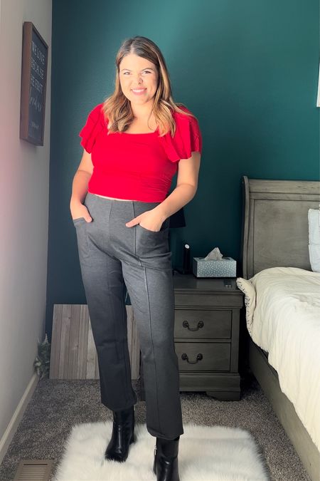 Midsize work outfit from old navy & winter outfit ideas 
I’m a size 12- shirt is large but tight on my chest, pants are large and fit  tts or slightly big. 50% off currently 

#LTKsalealert #LTKcurves #LTKworkwear
