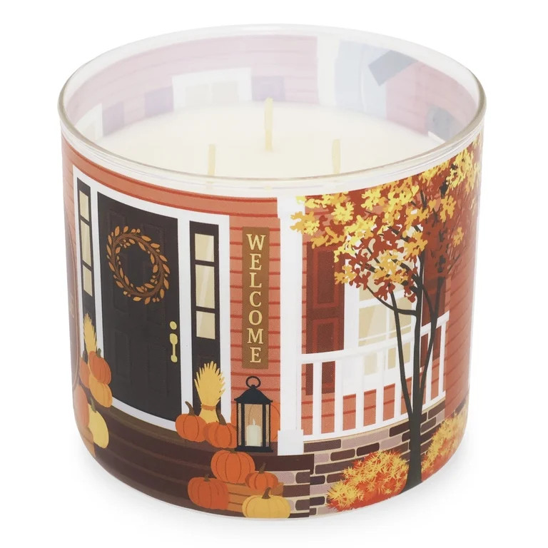 Mainstays 3-Wick Fall Farmhouse Scented Candle, 13-Ounce | Walmart (US)