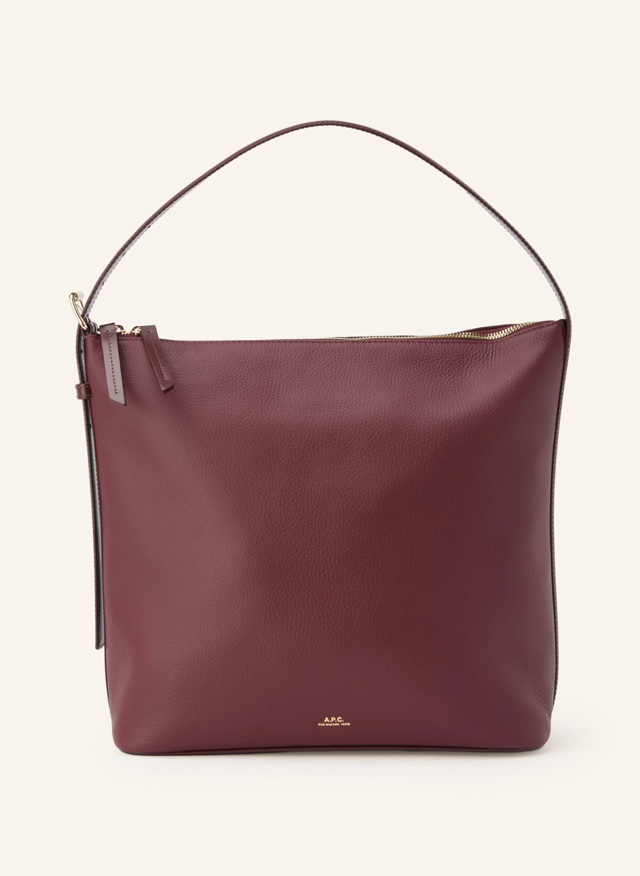A.P.C. Hobo-Bag VERA in dunkelrot / gold | Breuninger (DACH)