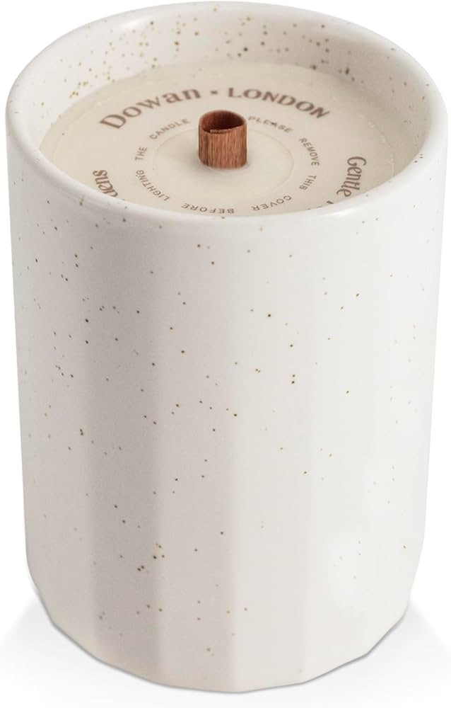 DOWAN Fall Scented Candles, Cashmere Jasmine Aromatherapy Wood Wick Ceramic Jar Candle, Soy Wax &... | Amazon (US)