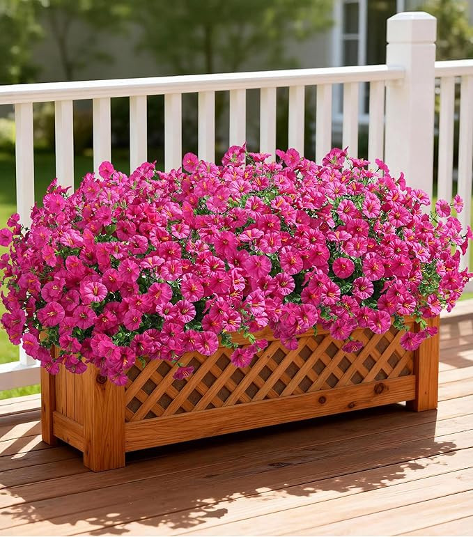 Ivydale 24 Bundles Artificial Flowers for Outdoors Faux Plants Spring Outdoor Decor Faux Silk Mor... | Amazon (US)