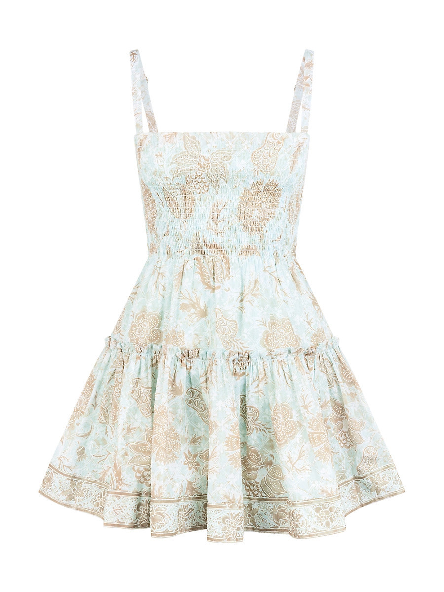 Women's The Seraphina Mini Nap Dress - Aqua - Size Small | Saks Fifth Avenue