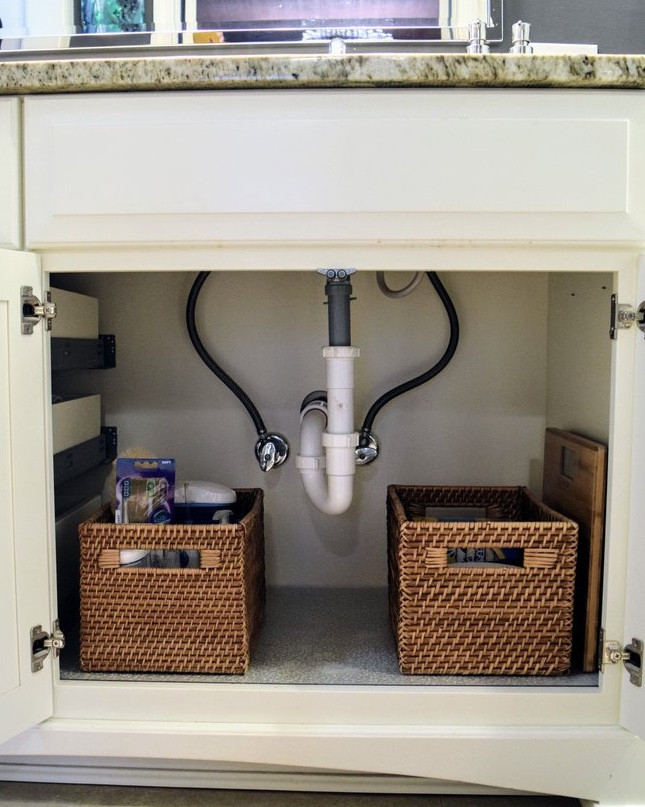 Utilize cabinet and closet space to minimize clutter in your bathroom  

#LTKHome